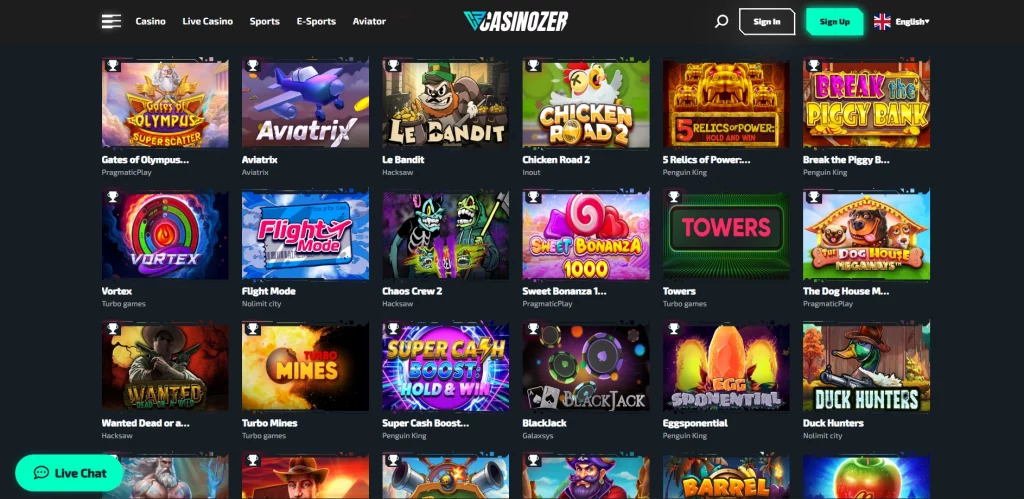 casinozer games