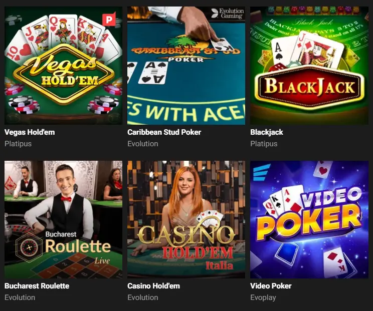 Настільні ігри GGbet ua