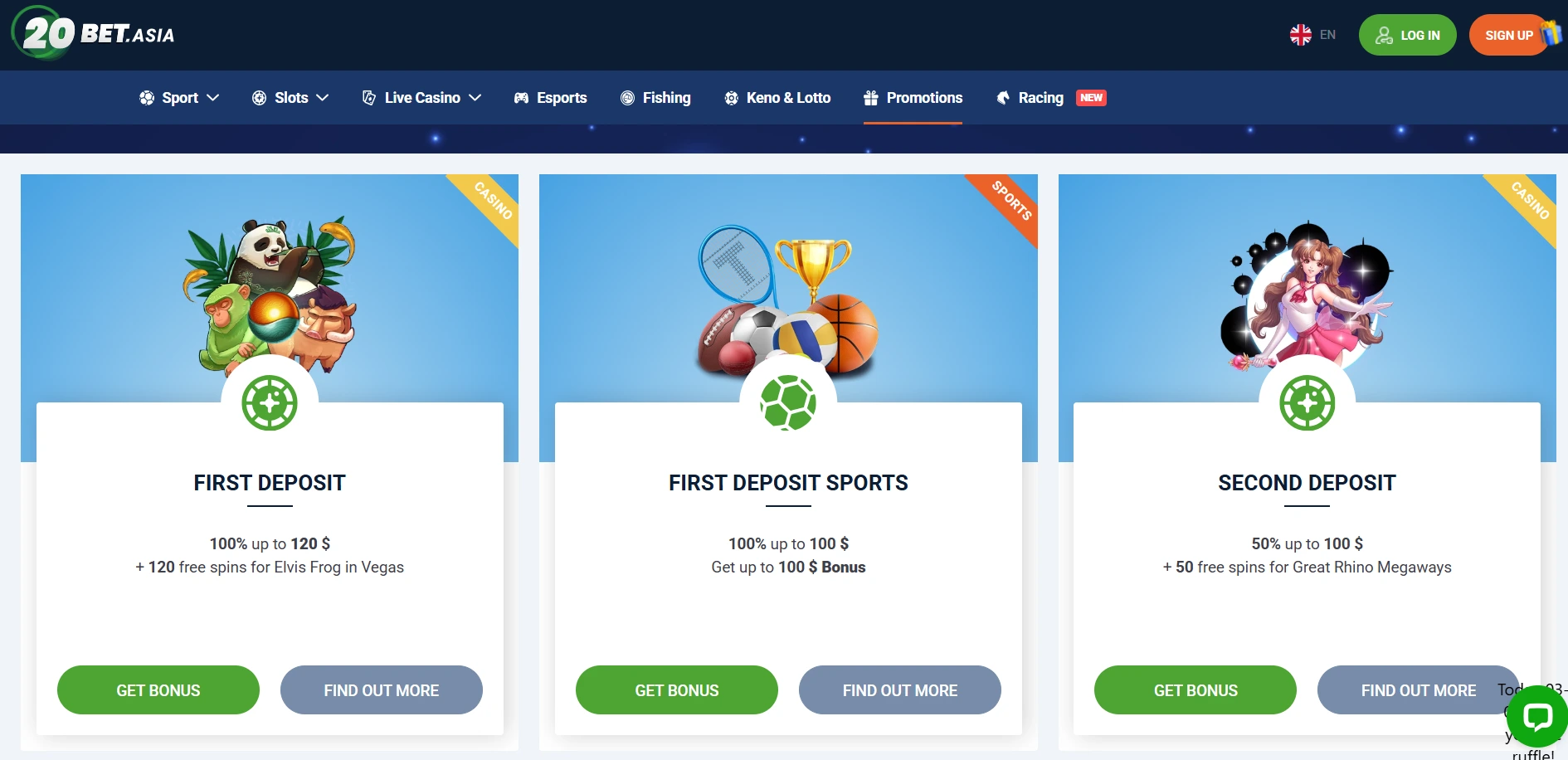 20bet bonus