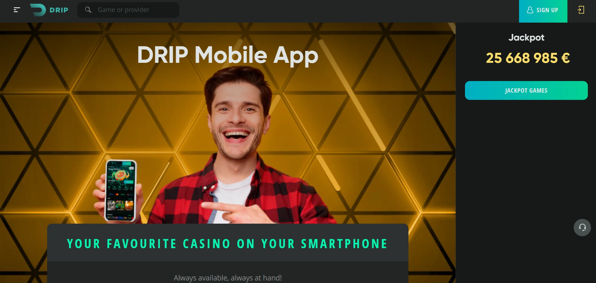 drip casino app