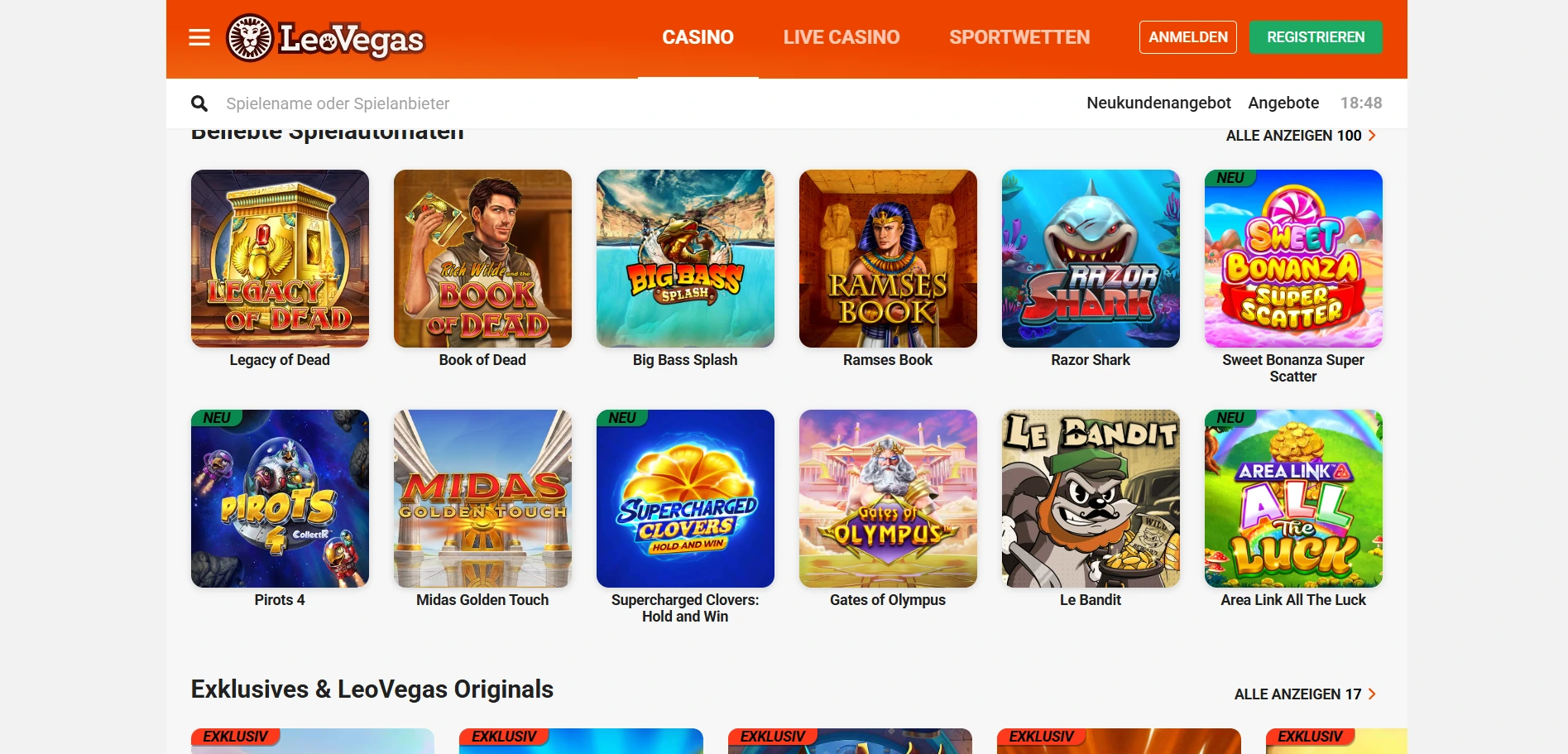 leovegas games