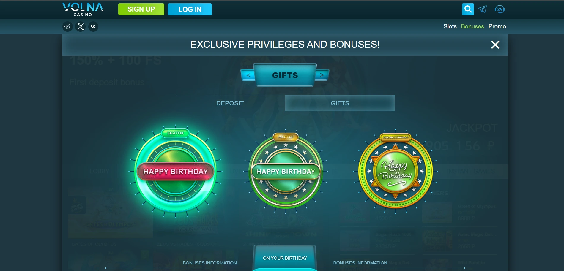 volna casino bonuses