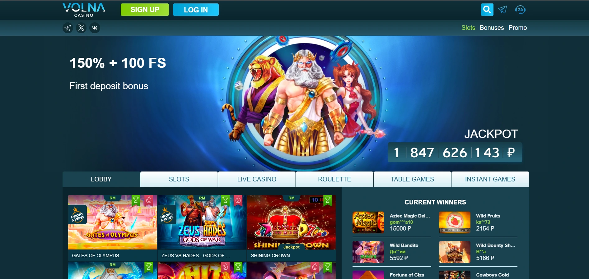 volna casino main