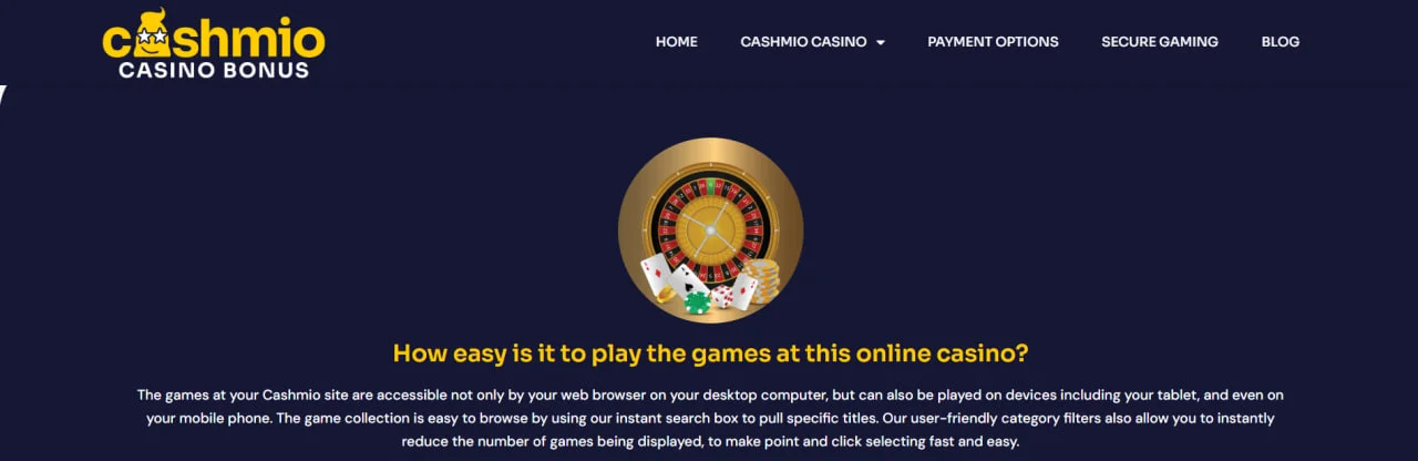 Огляд Cashmio Casino: чесне онлайн казино з місіями та фріспінами
