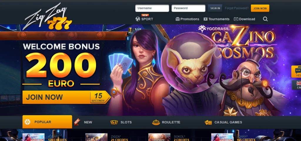 ZigZag777 Casino — огляд з бонусом до 20 000 грн і системою лояльності